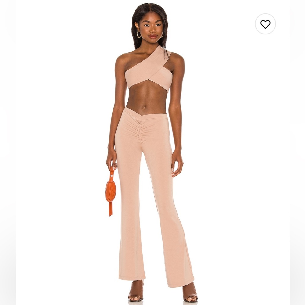 Low rise Miaou flared pants and matching top